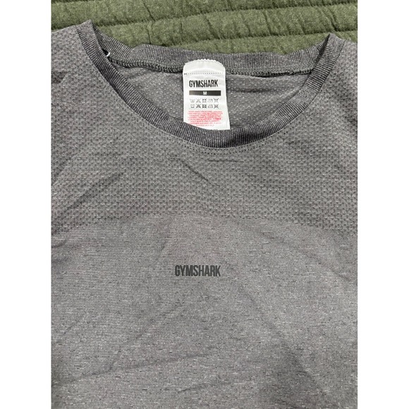 Gymshark Flex Tank Dark Grey Charcoal Size Medium Mesh Lightweight Vest - Picture 2 of 3